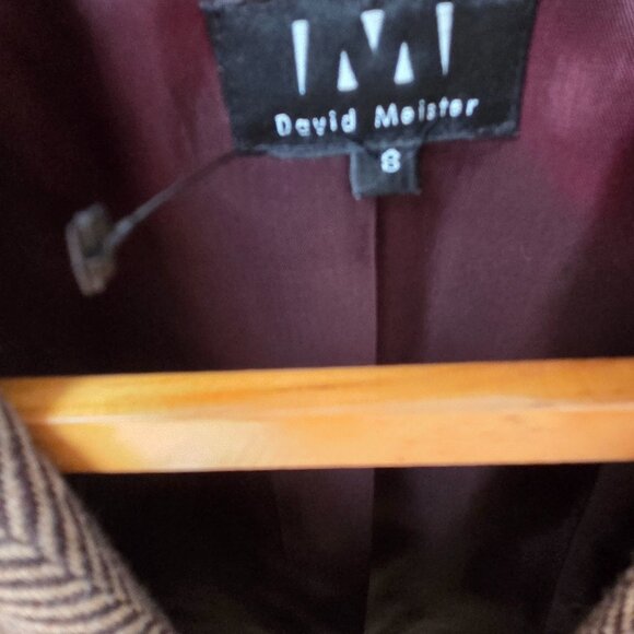 Designer Blazer, Brown Pattern, Size 8 NWT - Picture 3 of 3